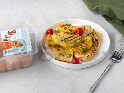 Vištienos krūtinėlė ant grotelių su ananasu pagrindine nuotrauka