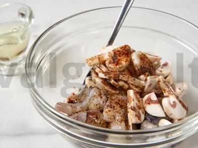 Krevetėmis užpildytos tartaletės Žingsnis 2