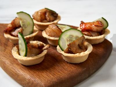 Krevetėmis užpildytos tartaletės Žingsnis 4