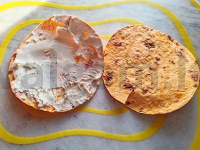 Užkandis „Įdomus“ su kriauše ir sūriu Žingsnis 1