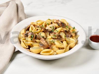 Makaronai su midijomis pagrindine nuotrauka