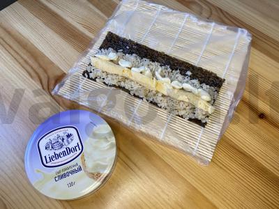 Patingėlių ritinėliai su omletu ir lydytu sūriu Žingsnis 4