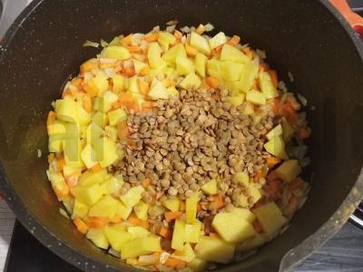 Vegetariškas sriuba su žalia lęšių Žingsnis 8