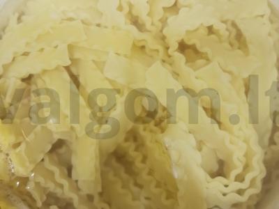 Mafaldine makaronai su skiru ir prieskoniais Žingsnis 3