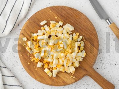 Salotas „Medūza“ su kalmarais Žingsnis 2