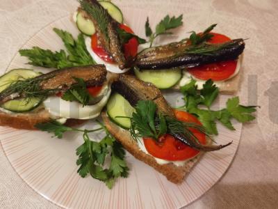 Sumuštiniai su šprotų „Greitieji“ Žingsnis 13