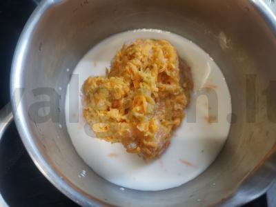 Moliūgų košė su kukurūzų kruopomis Žingsnis 1