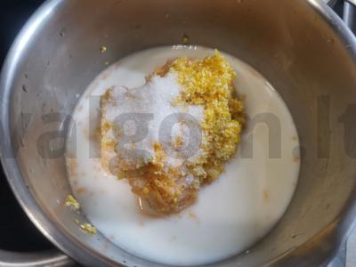 Moliūgų košė su kukurūzų kruopomis Žingsnis 2