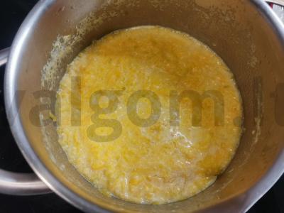 Moliūgų košė su kukurūzų kruopomis Žingsnis 3