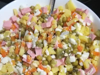 Olivje su sausainiais Žingsnis 2