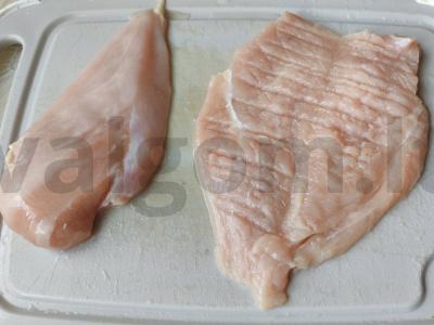 Ritinys su grybais ir bekonu Žingsnis 1