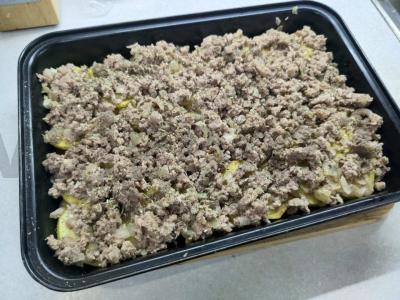 Kepsnys su faršu, baklažanais ir pomidorais Žingsnis 3