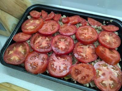 Kepsnys su faršu, baklažanais ir pomidorais Žingsnis 4