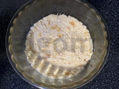 Varškės pyragas su mandarinais Žingsnis 4