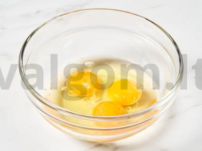 Klasikinis biskvitas Žingsnis 1