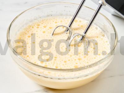 Klasikinis biskvitas Žingsnis 3