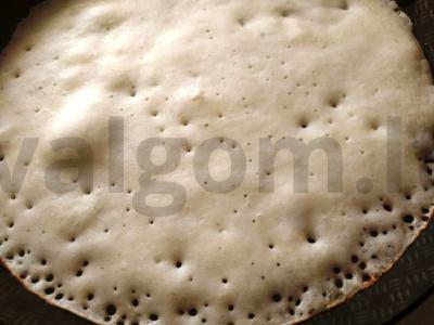 Blynai ant pieno išrūgų Žingsnis 2