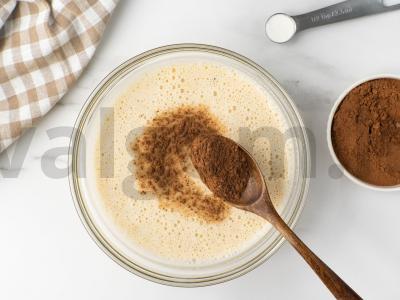 Šokoladiniai blynai su bananais Žingsnis 2