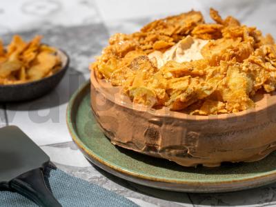 Tortas su žemės riešutų sviestu ir traškučiais Žingsnis 11