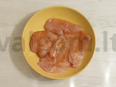 Vištienos filė po sūrio kepure Žingsnis 2