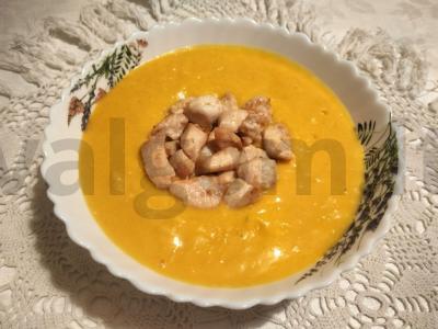 Moliūgų sriuba-pyragas su kokosų grietinėle pagrindine nuotrauka