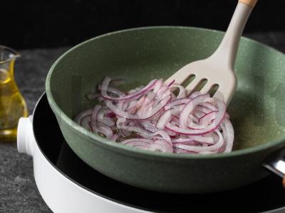 Keptos krevetės su mangais Žingsnis 4