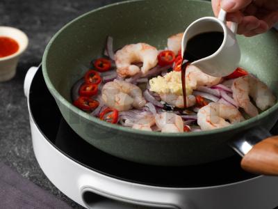 Keptos krevetės su mangais Žingsnis 5