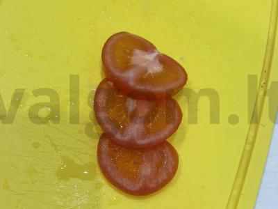 Sumuštinis „Purėn“ su šonine, pomidoru ir sūriu Žingsnis 3