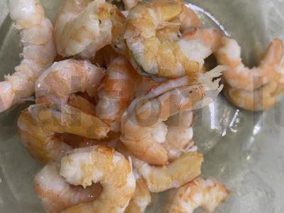 Stikliniai makaronai su grietinėlės krevetėmis Žingsnis 3