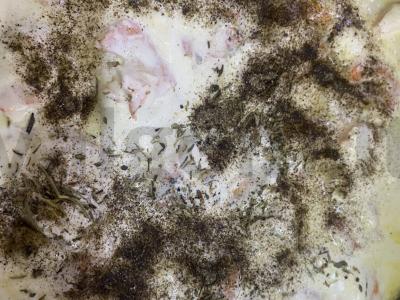 Stikliniai makaronai su grietinėlės krevetėmis Žingsnis 12