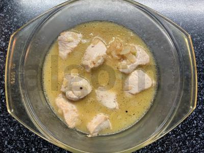 Vištienos krūtinėlė apelsinų padaže pietums Žingsnis 4