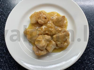 Vištienos krūtinėlė apelsinų padaže pietums Žingsnis 5