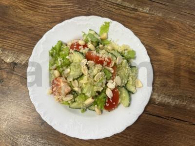 Vegetariškas salotas su kuskusu ir daržovėmis Žingsnis 12