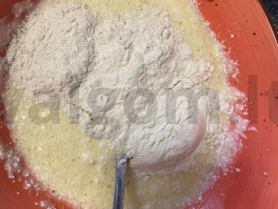 Adžarų hachapuri iš varškės tešlos Žingsnis 2