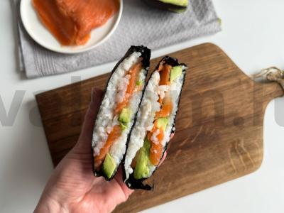 Onigiri su avokadu ir lašiša Žingsnis 3