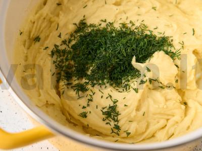 Bulvių košė su kiaušiniu be pieno Žingsnis 4