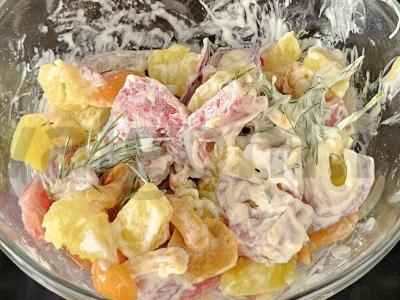 Grybų salotas Žingsnis 3