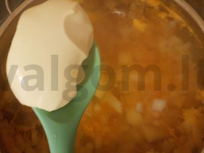 Lengvas sūrio sriuba su lęšiais Žingsnis 5