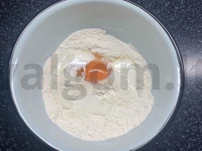 Kibinai su džemu arbatai Žingsnis 2