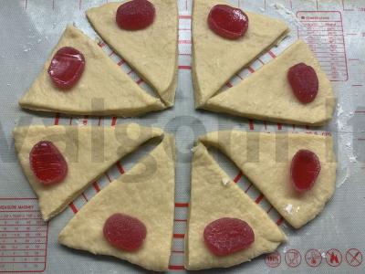 Kibinai su džemu arbatai Žingsnis 7