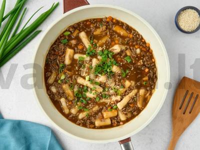 Neaštrūs tteokbokki sojų padaže Žingsnis 8