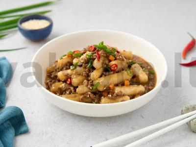 Neaštrūs tteokbokki sojų padaže pagrindine nuotrauka