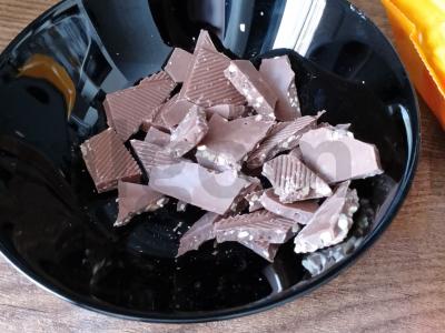 Sausainiai su šokoladu ir varške Žingsnis 1