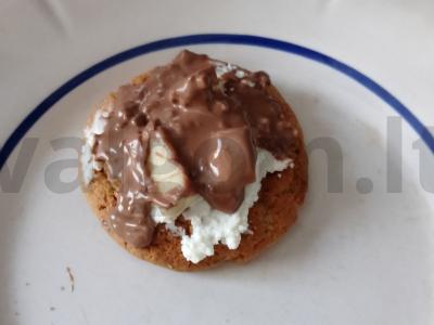 Sausainiai su šokoladu ir varške Žingsnis 6