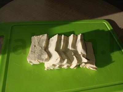 Grilio tofu su česnaku ir sojų padažu Žingsnis 1