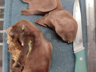 Virta jautienos kalba su grietinėlės-česnako padažu Žingsnis 5