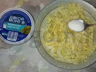 Salotas „Kopūstų duetas“ Žingsnis 2