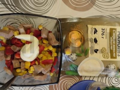 Jautienos liežuvis su kukurūzais ir saldžiaisiais paprikomis Žingsnis 3