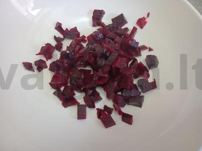 Vinegretas su raugintais kopūstais ir vynuogių aliejumi Žingsnis 1