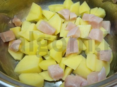 Sriuba su raugintais kopūstais Žingsnis 1